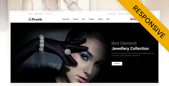 современный ювелирный магазин opencart шаблон