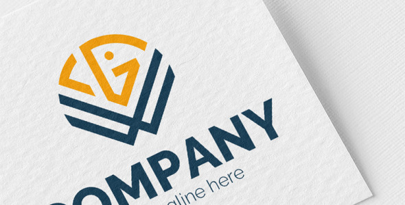 Шаблон логотипа на тему графика