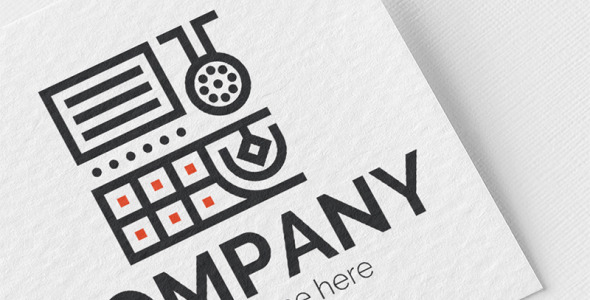 Шаблон логотипа на тему графика