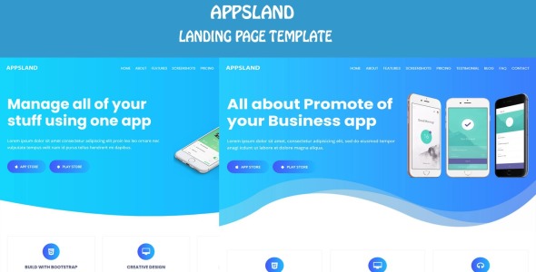 App Html5 Landing Page Template