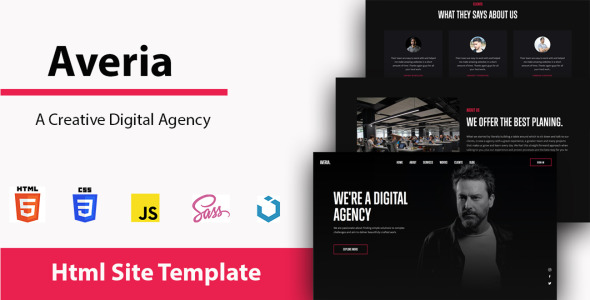 Digital Agency Landing Page Template