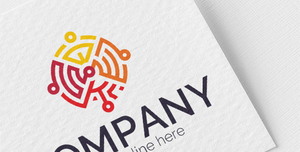 Шаблон логотипа на тему графика