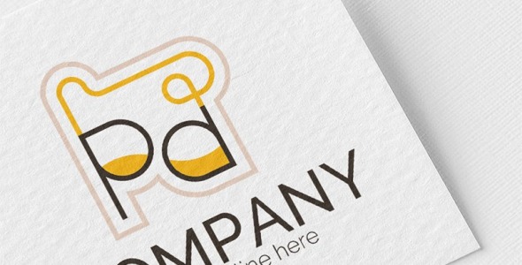 Шаблон логотипа на тему графика