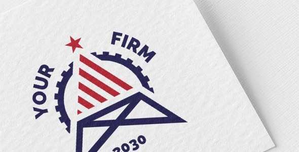 Шаблон логотипа на тему графика