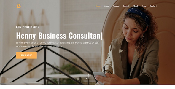Henny Consultancy Landing Page Template
