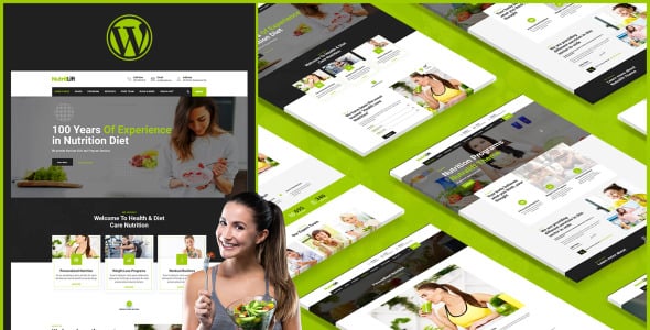 оздоровительный диетолог wordpress тема