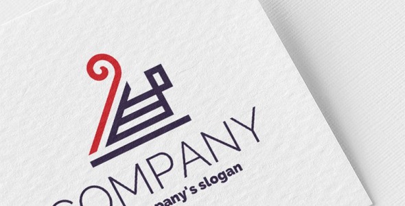 Шаблон логотипа на тему графика