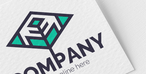 Шаблон логотипа на тему графика