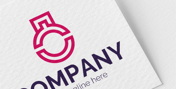 Шаблон логотипа на тему графика