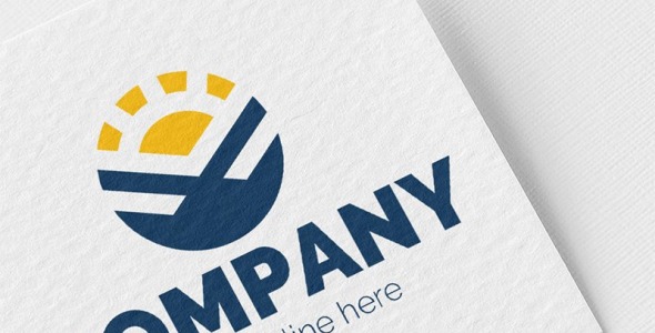 Шаблон логотипа на тему графика