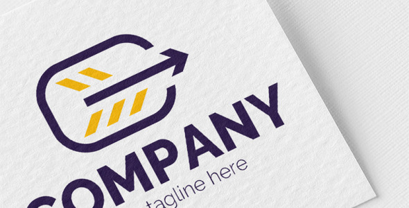 Шаблон логотипа на тему графика