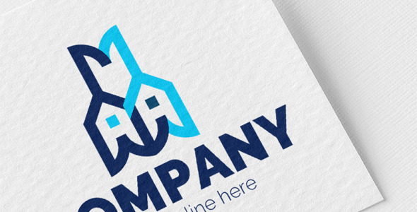 Шаблон логотипа на тему графика