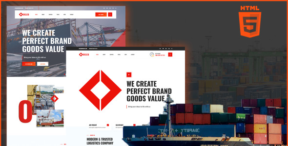 логистика и грузоперевозки html5 шаблон сайта