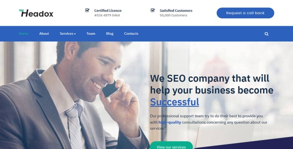 Consulting Services Moto CMS 3 Template