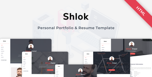 Personal Portfolio & Resume Landing Page Template