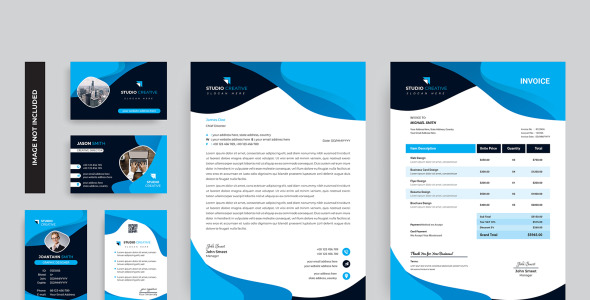 Фирменный стиль на тему графика