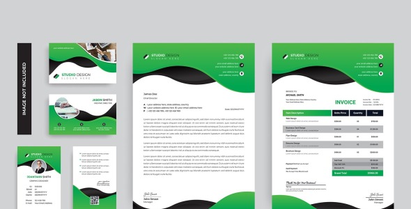 Фирменный стиль на тему графика