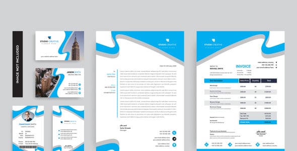 Фирменный стиль на тему графика