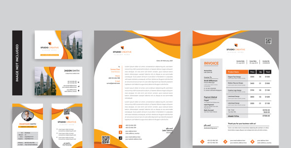 Фирменный стиль на тему графика