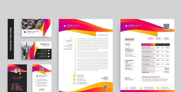 Фирменный стиль на тему графика