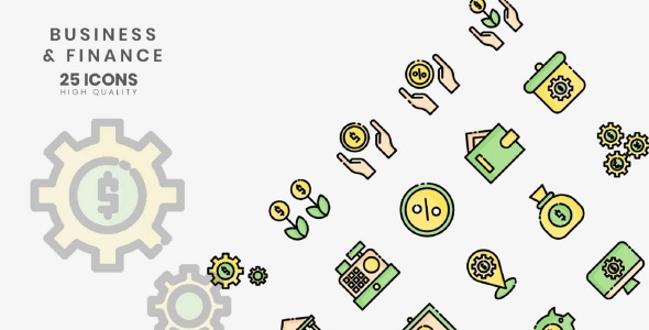 Набор иконок на тему графика