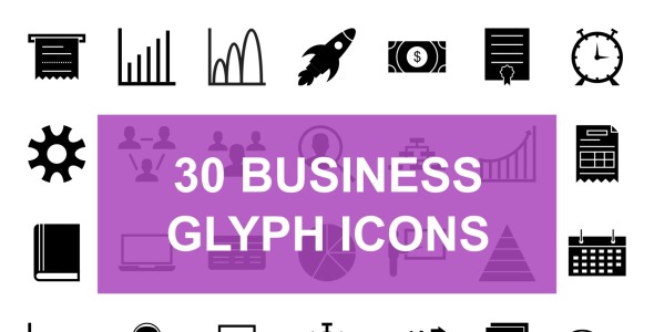 Набор иконок на тему графика