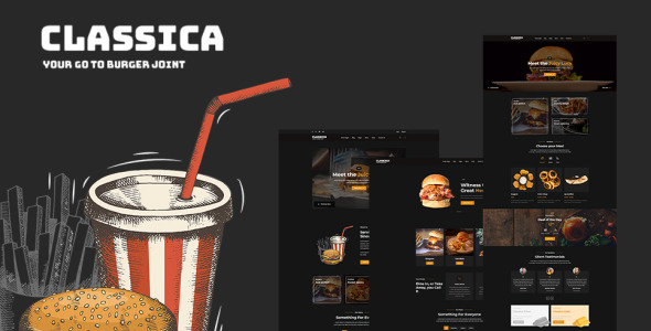 burger joint html5 шаблон сайта
