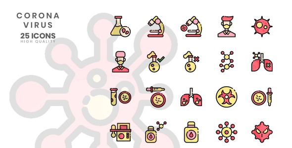 Набор иконок на тему графика