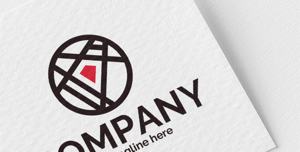 Шаблон логотипа на тему графика