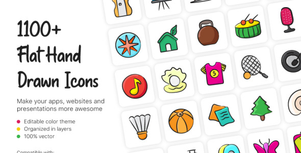 Набор иконок на тему графика