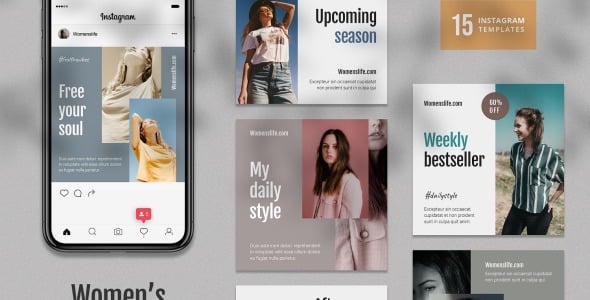 Шаблон для соцсетей на тему графика