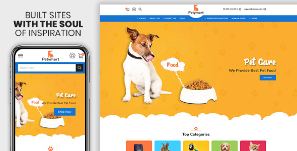 отзывчивая тема shopify для домашних животных и животных