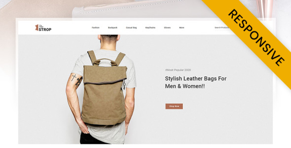 шаблон opencart магазина strop leather store