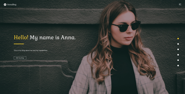 HTML Portfolio Landing Page Template