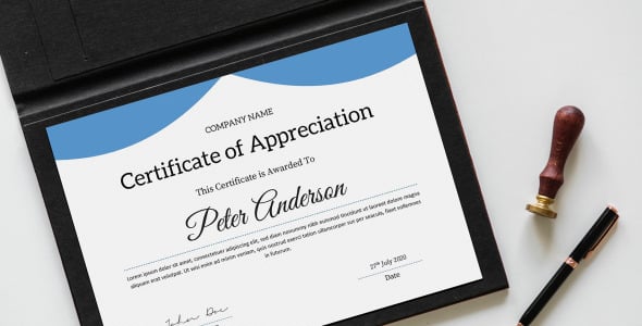 Шаблон сертификата на тему графика