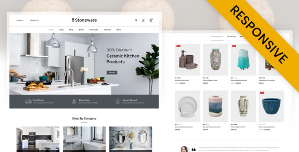 керамический магазин woocommerce тема