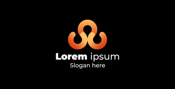 Шаблон логотипа на тему графика