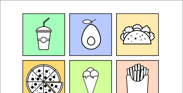 Набор иконок на тему графика