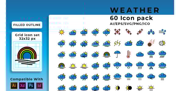 Набор иконок на тему графика