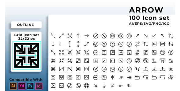 Набор иконок на тему графика