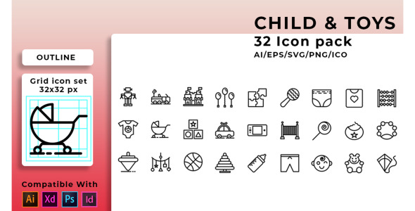 Набор иконок на тему графика