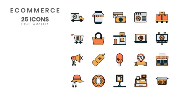 Набор иконок на тему графика