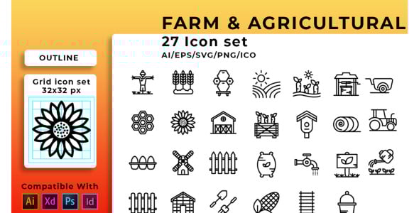 Набор иконок на тему графика