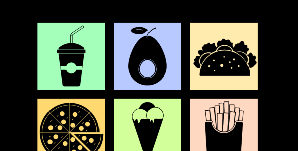 Набор иконок на тему графика