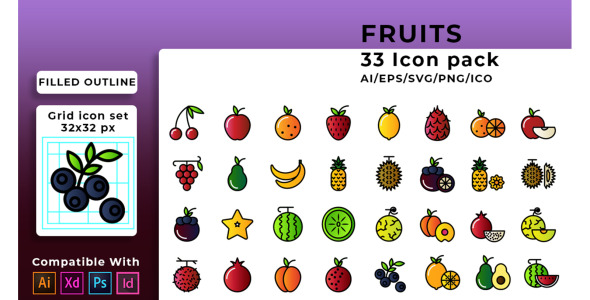 Набор иконок на тему графика