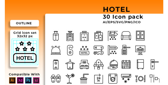 Набор иконок на тему графика