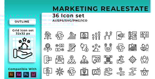 Набор иконок на тему графика