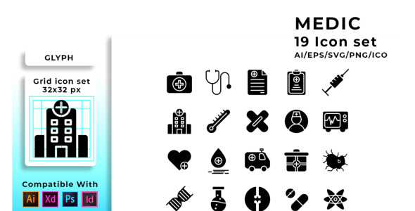 Набор иконок на тему графика