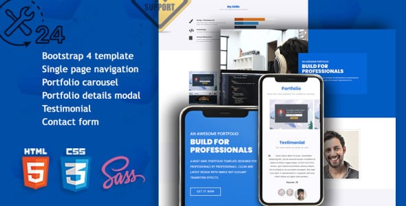 Portfolio Landing Page Template