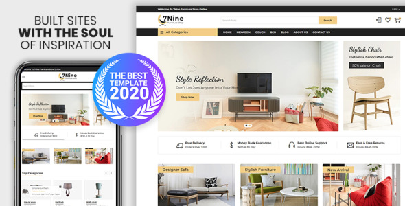 мебель и интерьер премиум шопифи тема